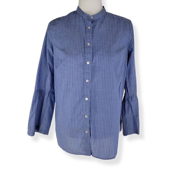 Loft The Softened Shirt pinstriped Small - Picture 1 of 4